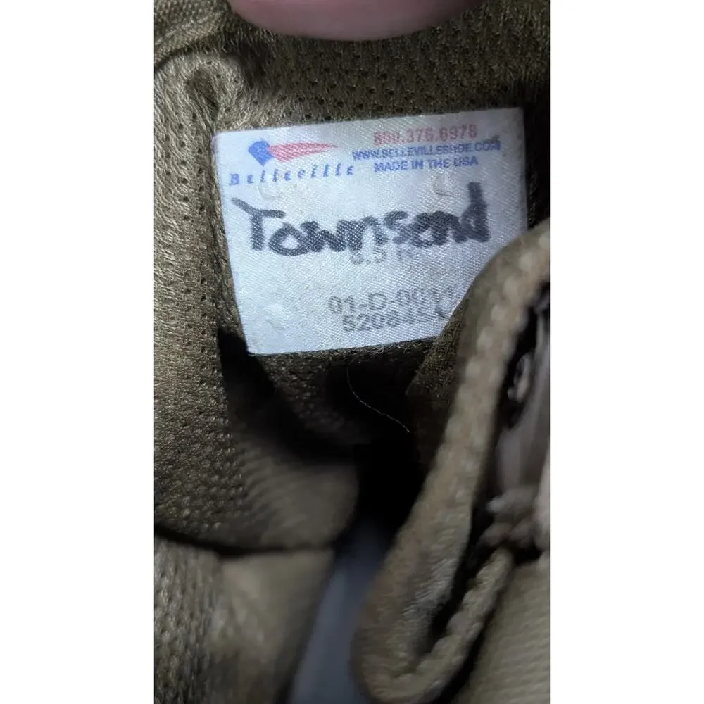 Belleville Townsend Sage Green Military Combat Boots Mens 8.5R Made in USA